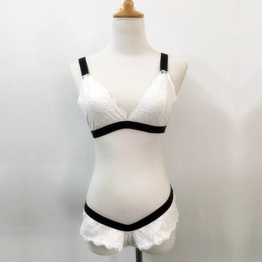White Sexy Bra Set