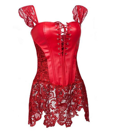 Femme Fatale Faux Leather Corset