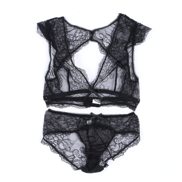 Angels & Devils Floral Bra Set